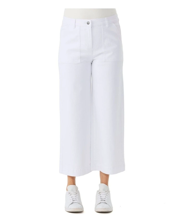 Darcy 7/8 Zip Wide Leg Jean image 5