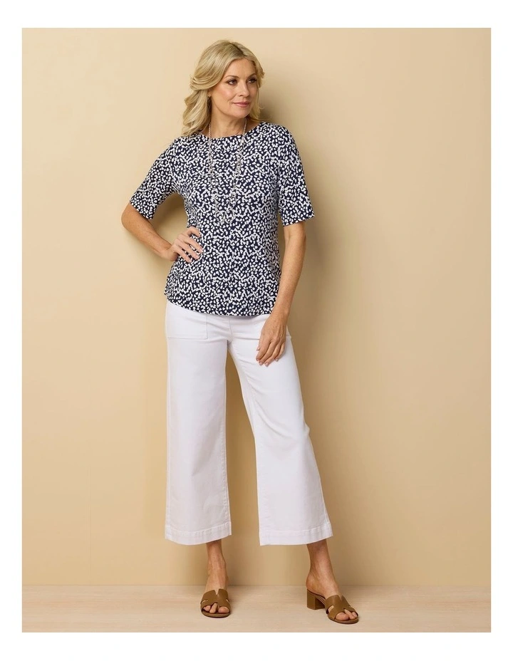 Darcy 7/8 Zip Wide Leg Jean image 6