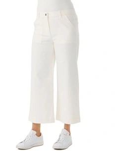 Darcy 7/8 Zip Wide Leg Jean