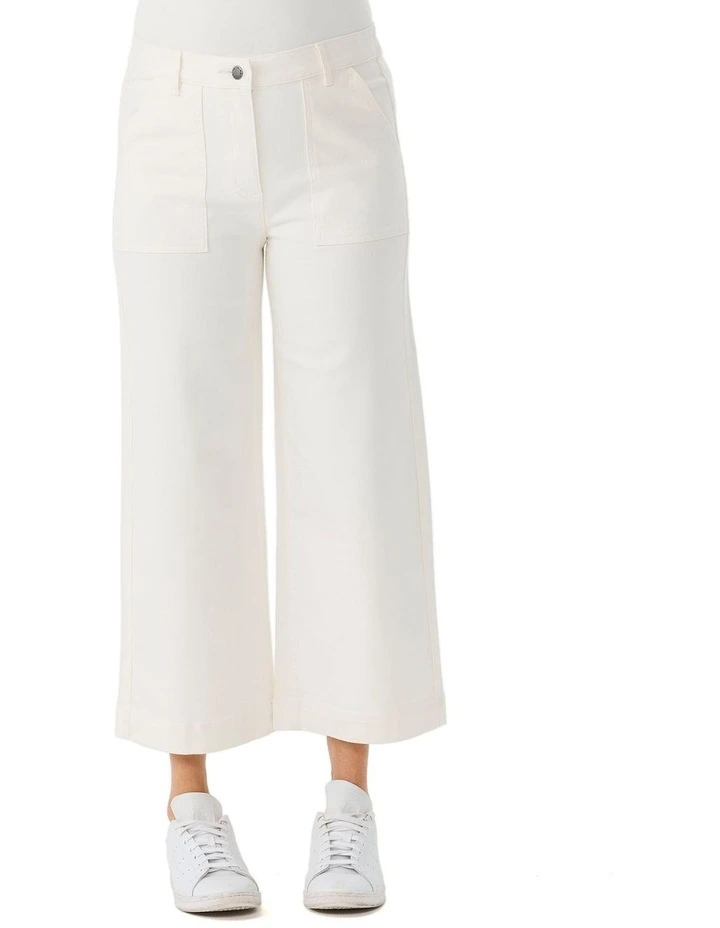Darcy 7/8 Zip Wide Leg Jean image 5