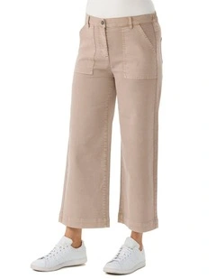 Darcy 7/8 Zip Wide Leg Jean