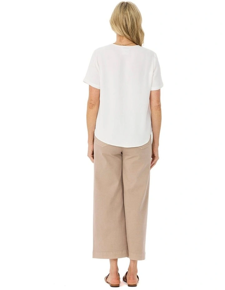 Darcy 7/8 Zip Wide Leg Jean image 2