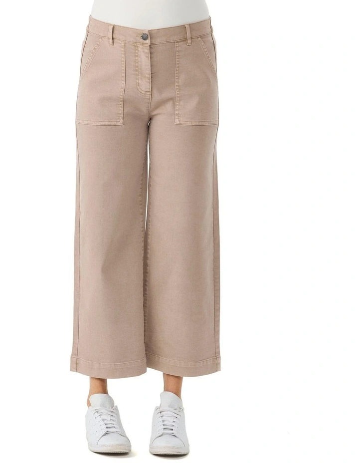 Darcy 7/8 Zip Wide Leg Jean image 5
