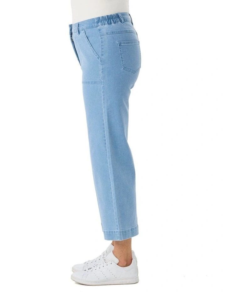 Darcy 7/8 Zip Wide Leg Jean image 3