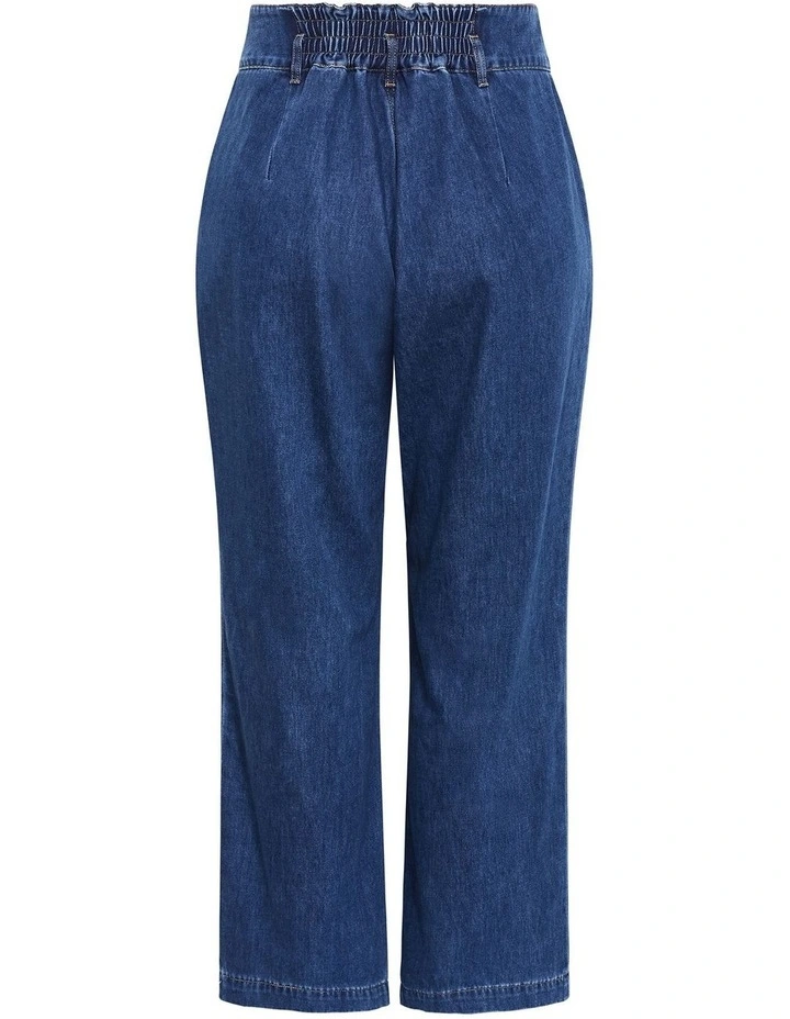 Plus Size Harley Fit Corset Waist Wide Leg Jean in Mid Wash image 4