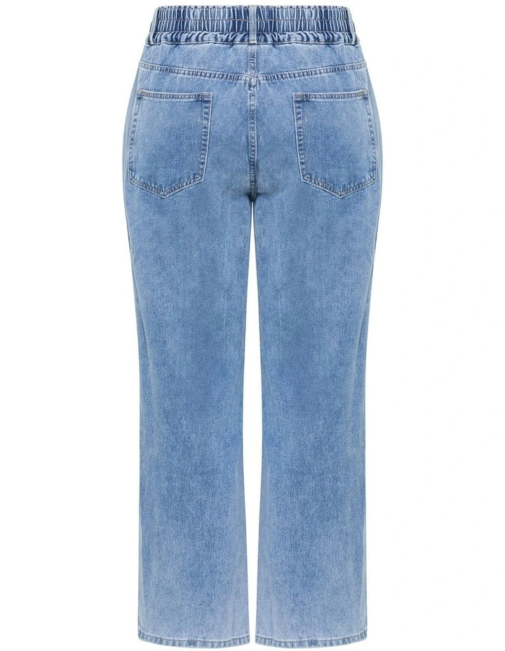 Plus Size Harley Fit Stretch Waist Jean in Mid Wash image 4