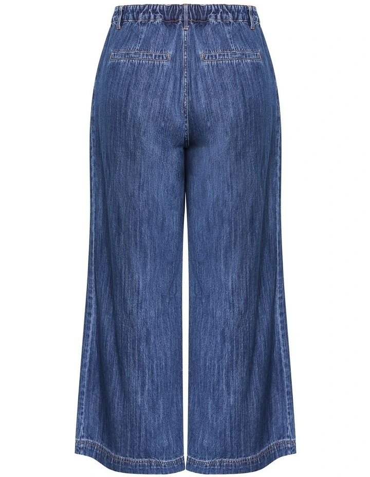 Plus Size Freya Oversized Wide Leg Jean in Mid Wash image 4