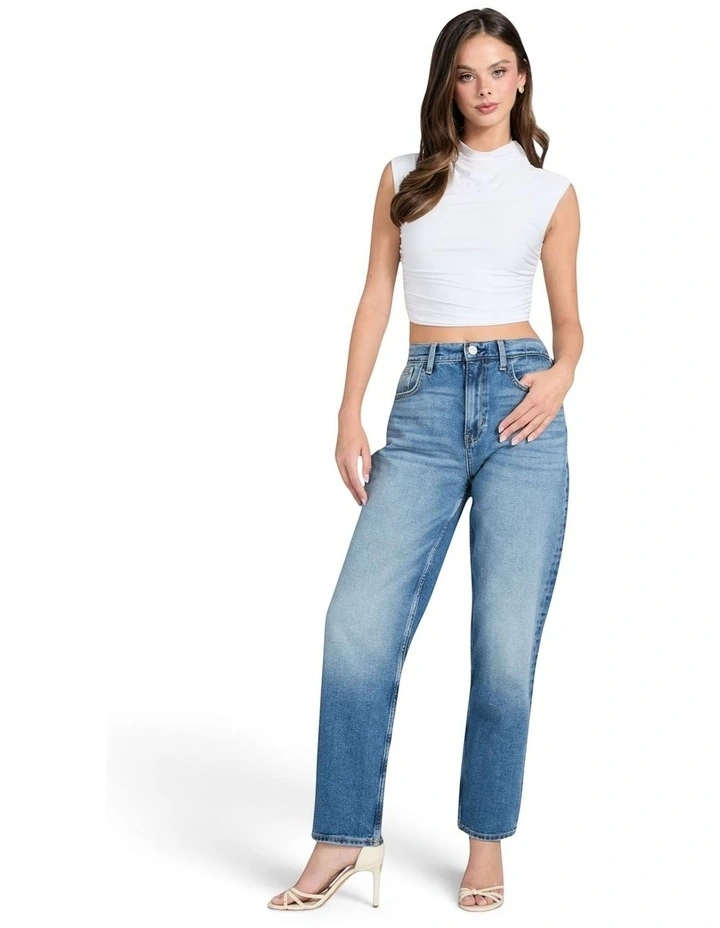New Mom Jeans in Blue image 1