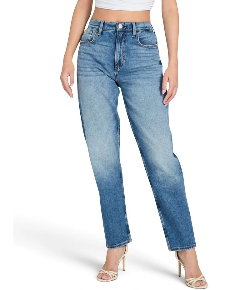 New Mom Jeans in Blue image 3