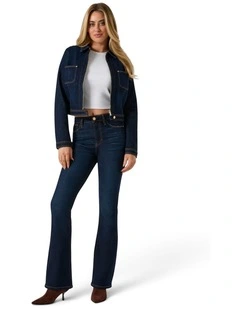 High-Rise Sexy Flare Jeans in Dark Wash