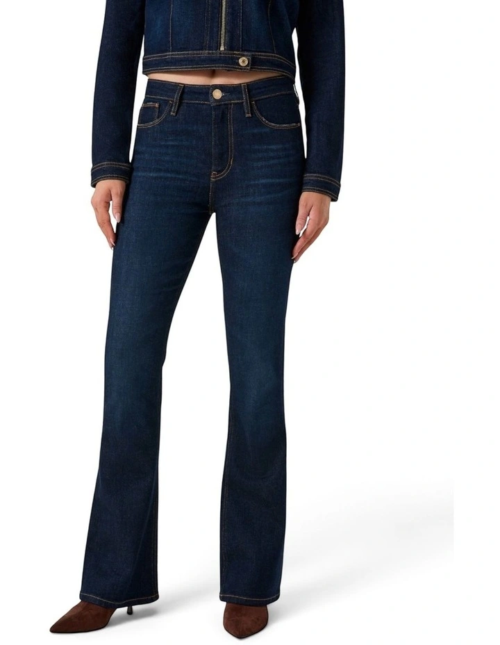 High-Rise Sexy Flare Jeans in Dark Wash image 3