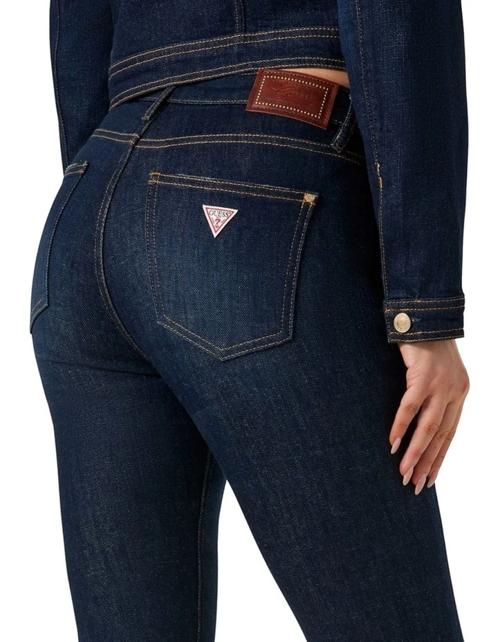 High-Rise Sexy Flare Jeans in Dark Wash image 5