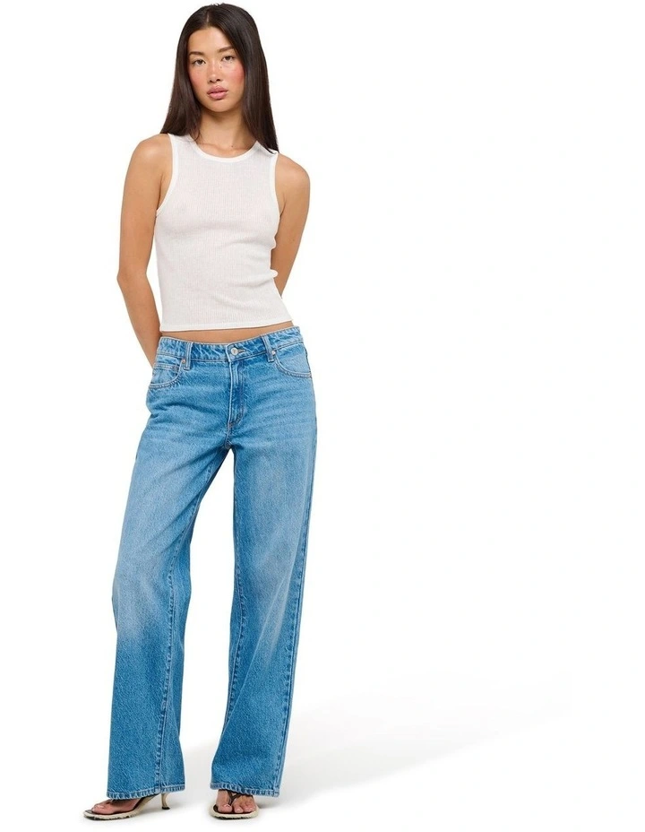99 Low & Baggy Recycled Petite Jeans in Charlotte image 4