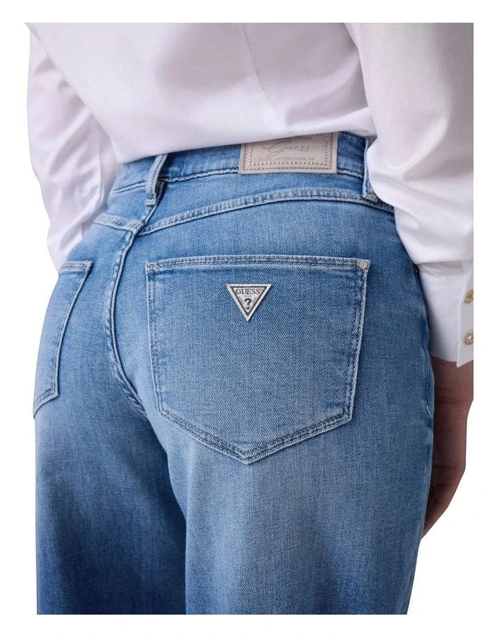 High-Rise Bellagio Wide Leg Jeans in Blue image 5