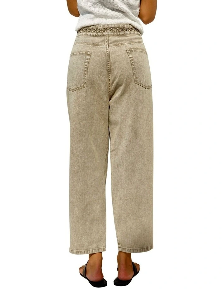 Fiora Barrel Leg Jean - Parchment image 4