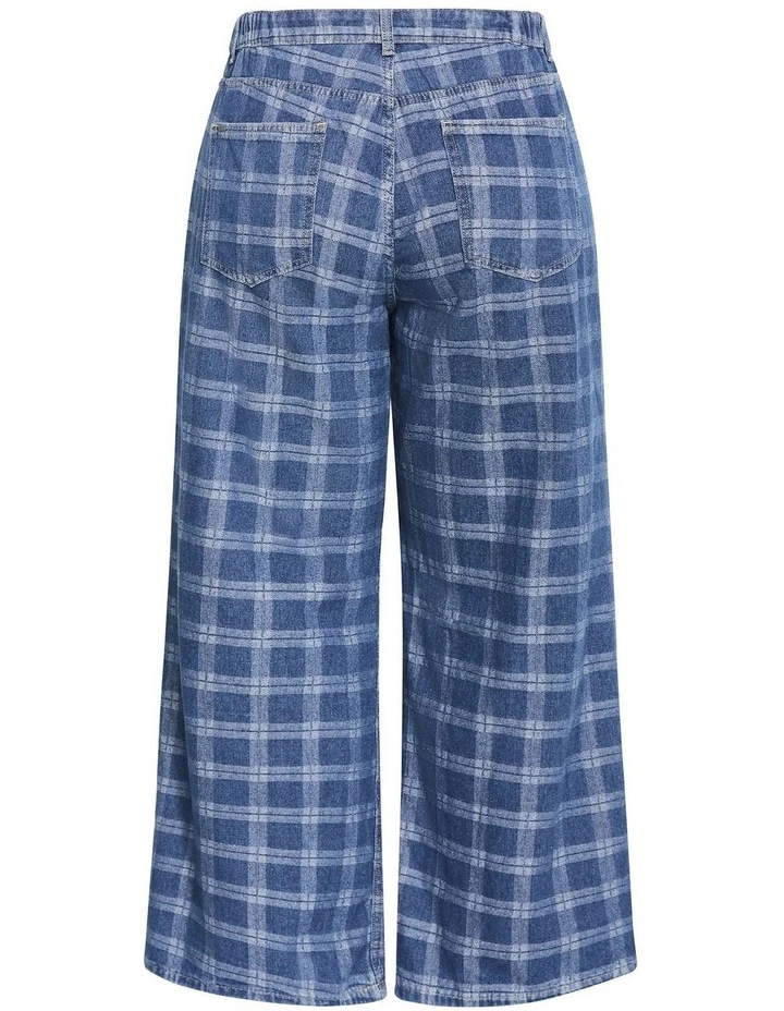 Plus Size Harley Fit Kayla Plaid Regular Jean in Dark Wash image 4