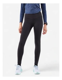 Kiprun Warm Running Leggings 500 Warm in Black Smoke