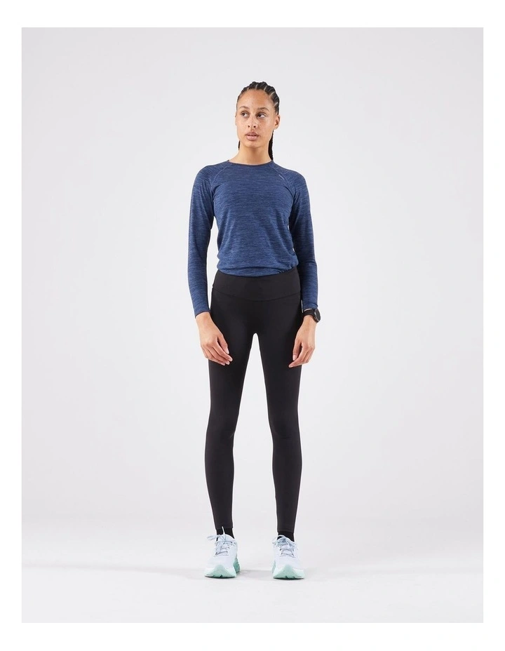 Kiprun Warm Running Leggings 500 Warm in Black Smoke image 3