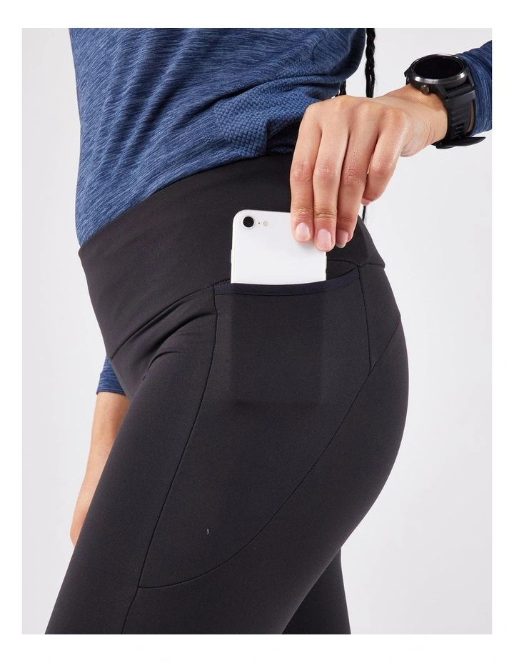 Kiprun Warm Running Leggings 500 Warm in Black Smoke image 4