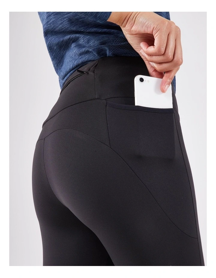 Kiprun Warm Running Leggings 500 Warm in Black Smoke image 5