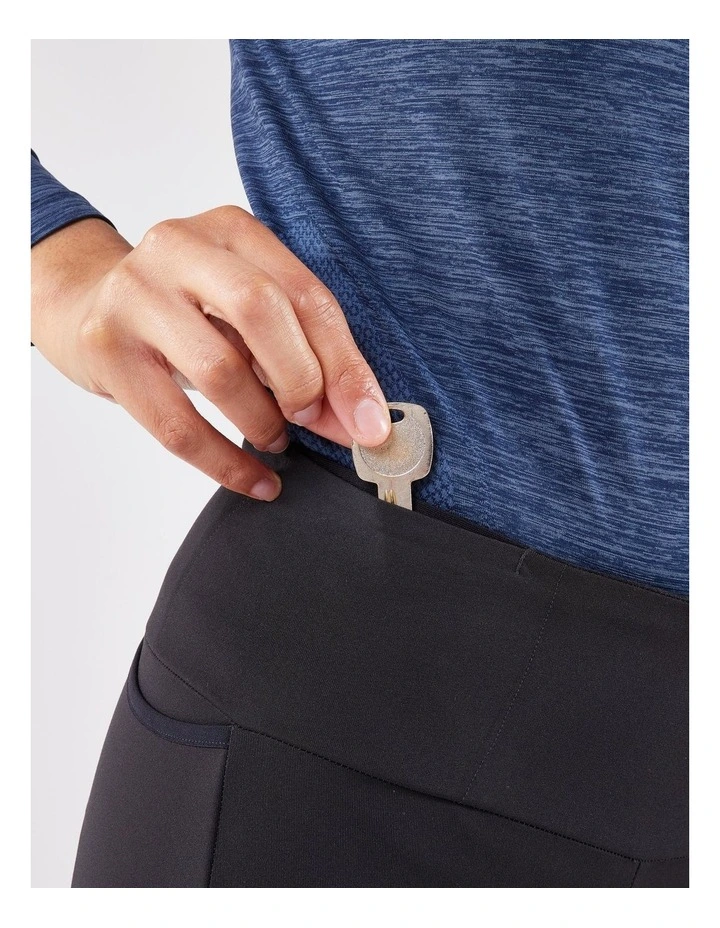Kiprun Warm Running Leggings 500 Warm in Black Smoke image 6