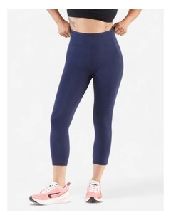 Run 500 Comfort Kiprun Running Leggings in Navy Blue