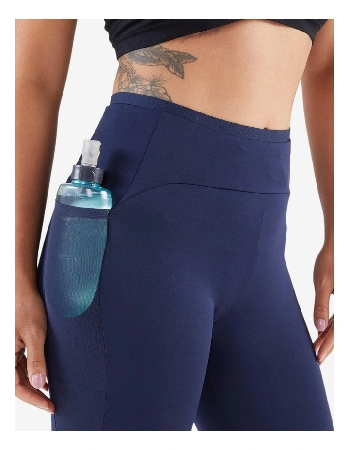 Run 500 Comfort Kiprun Running Leggings in Navy Blue image 5