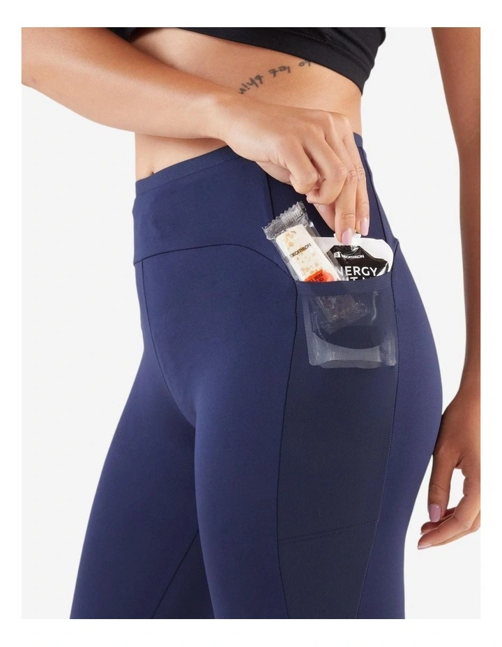 Run 500 Comfort Kiprun Running Leggings in Navy Blue image 6