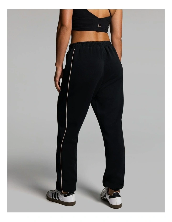 Travel Piped Joggers Black image 2