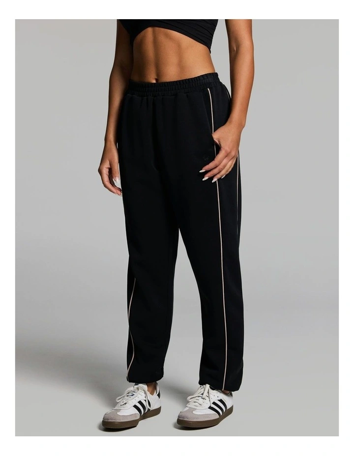 Travel Piped Joggers Black image 3
