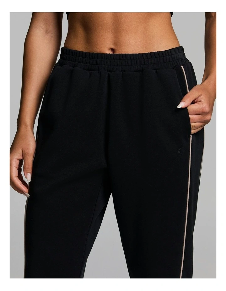 Travel Piped Joggers Black image 4