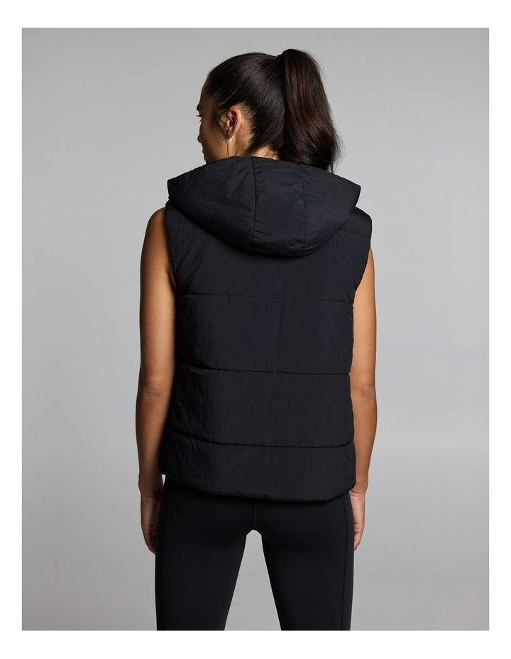 Reversible Puffer Vest Black/Cocoa image 2