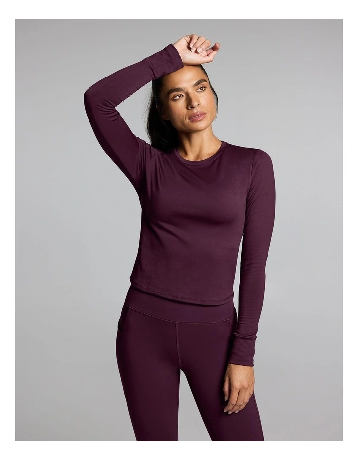 Thermal Long Sleeve Top Cherry Cola image 1