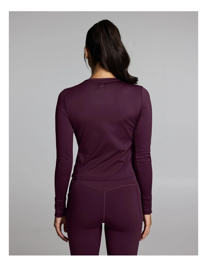 Thermal Long Sleeve Top Cherry Cola image 2