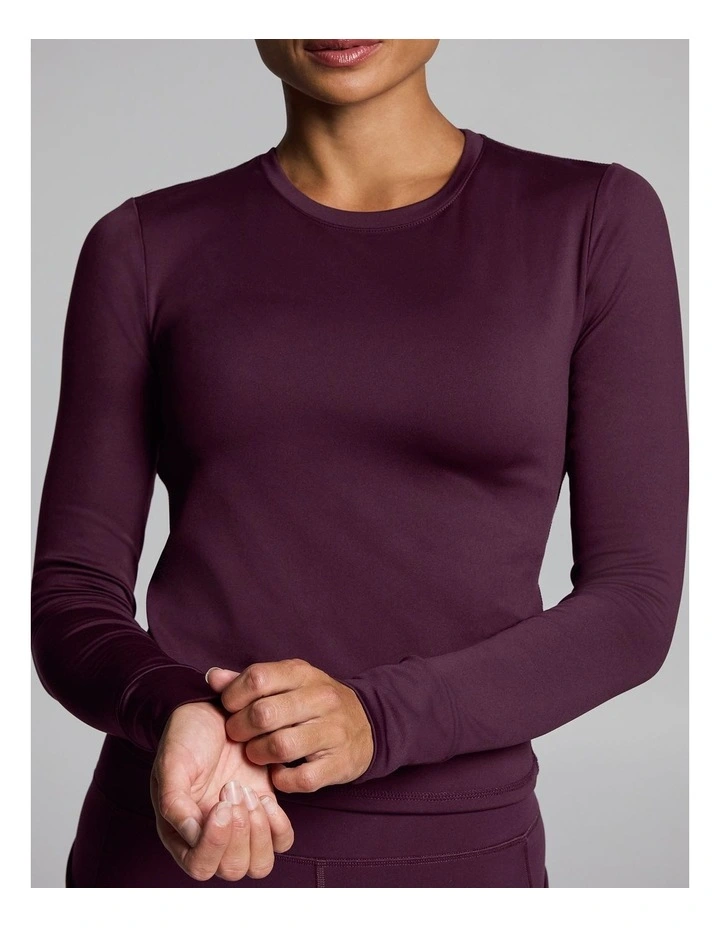 Thermal Long Sleeve Top Cherry Cola image 4