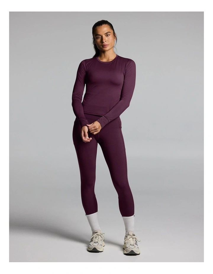 Thermal Long Sleeve Top Cherry Cola image 5