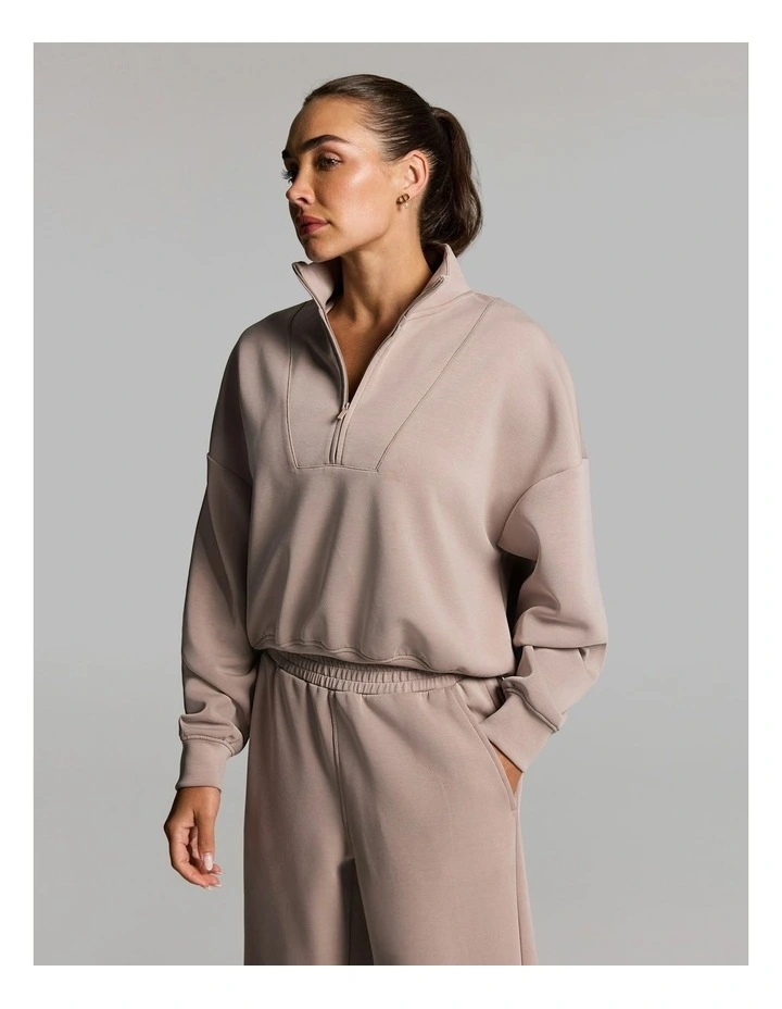 Travel 1/2 Zip Latte image 3