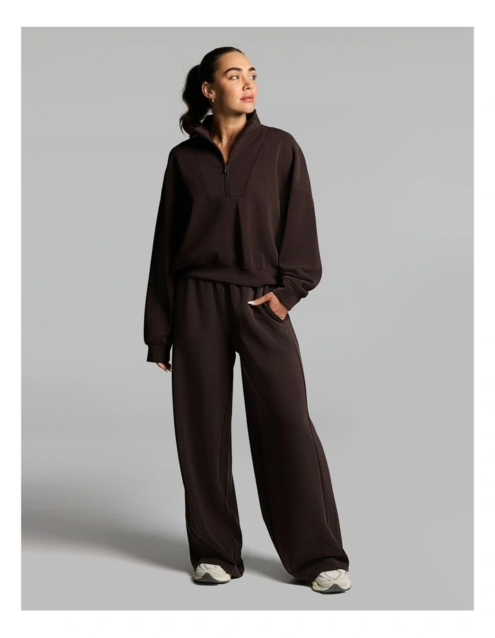Travel 1/2 Zip Cocoa image 5