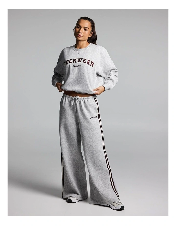 Cosy Fleece Crew Mid Grey Marle image 5