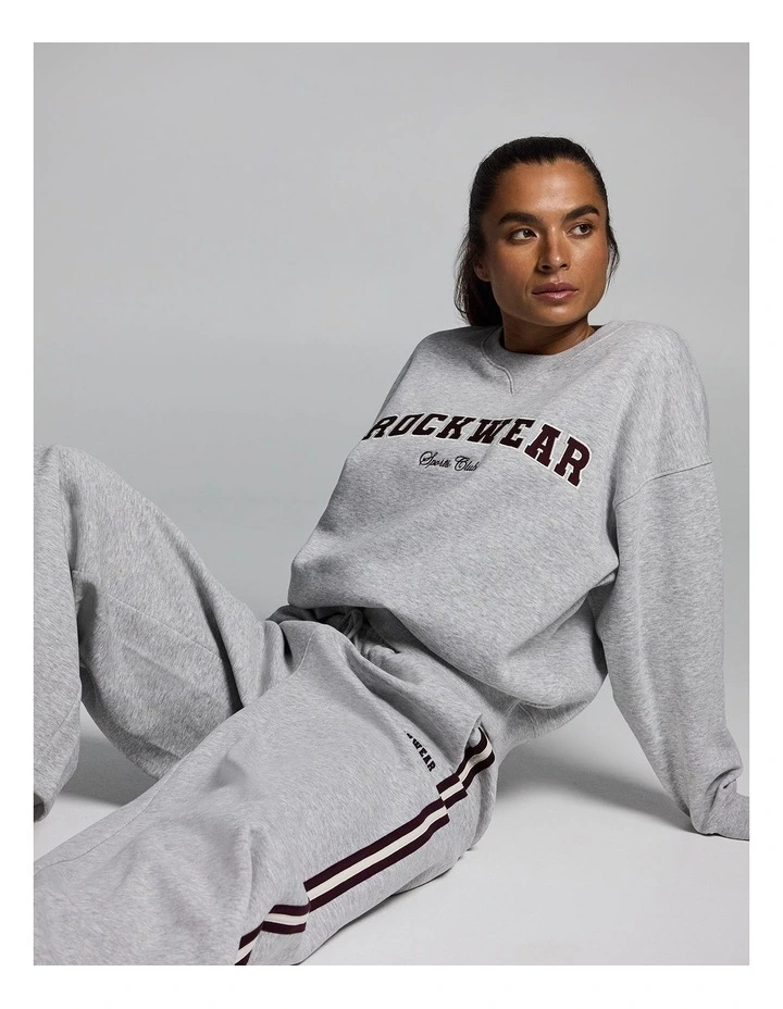 Cosy Fleece Crew Mid Grey Marle image 6