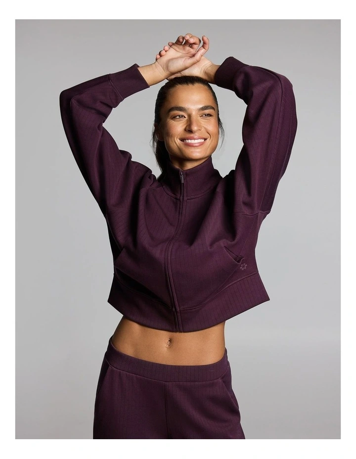Travel Zip Through Jacket Cherry Cola image 1