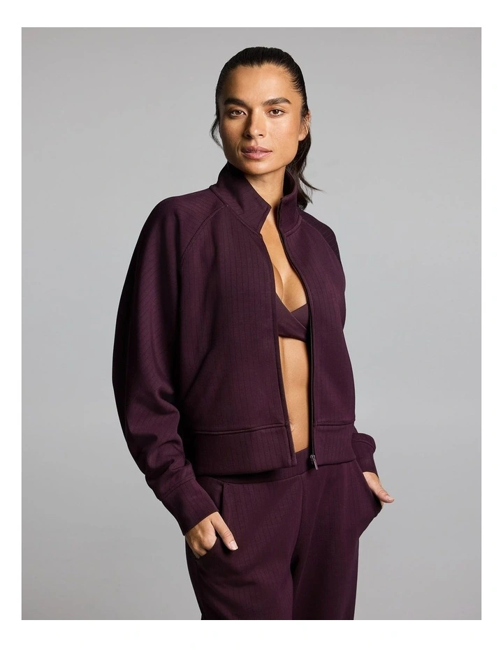 Travel Zip Through Jacket Cherry Cola image 3