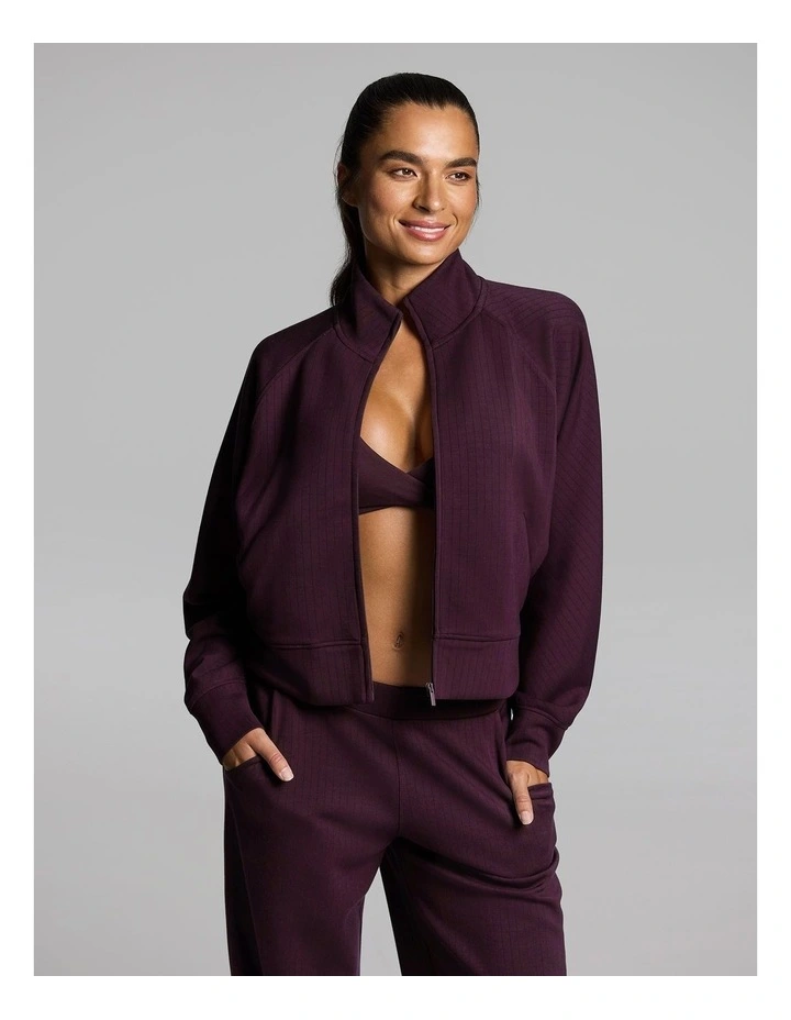 Travel Zip Through Jacket Cherry Cola image 6