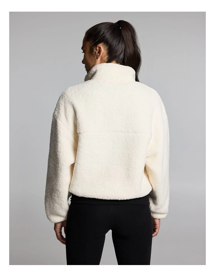 Sherpa Half Zip Cream image 2