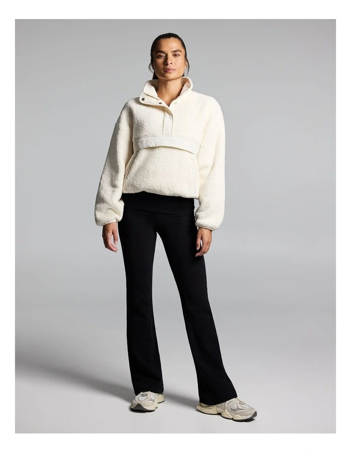 Sherpa Half Zip Cream image 5