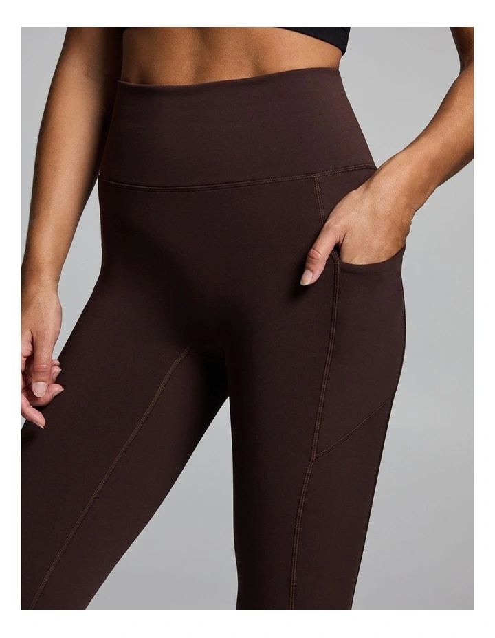 No Front Seam Thermal Full Length Pocket Tights Cocoa image 4