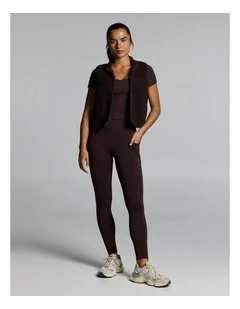 No Front Seam Thermal Full Length Pocket Tights Cocoa Tall