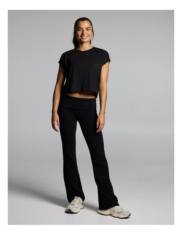 Relaxed Crew Hip Tee Black image 6