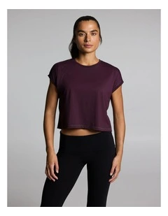 Relaxed Crew Hip Tee Cherry Cola