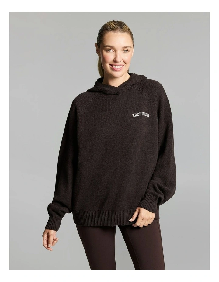 Heritage Knit Hoodie Cocoa image 1